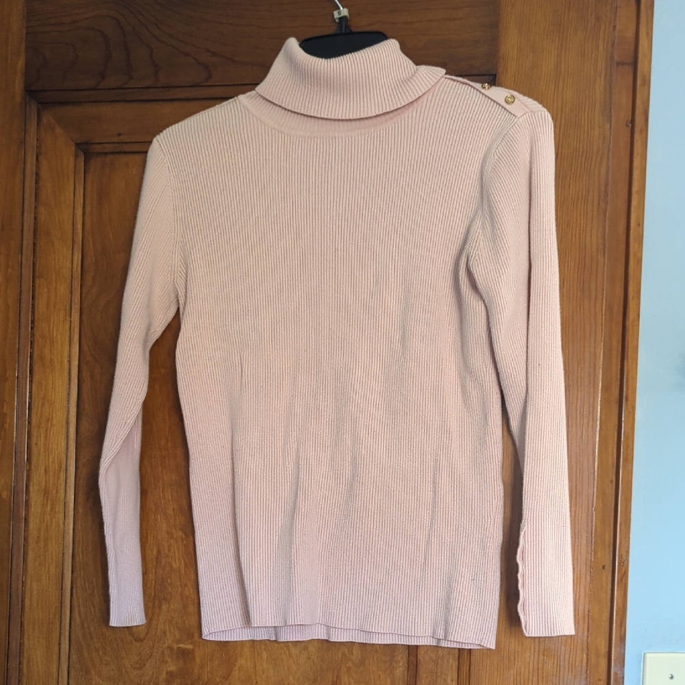 Calvin Klein Light Pink Turtleneck Sweater